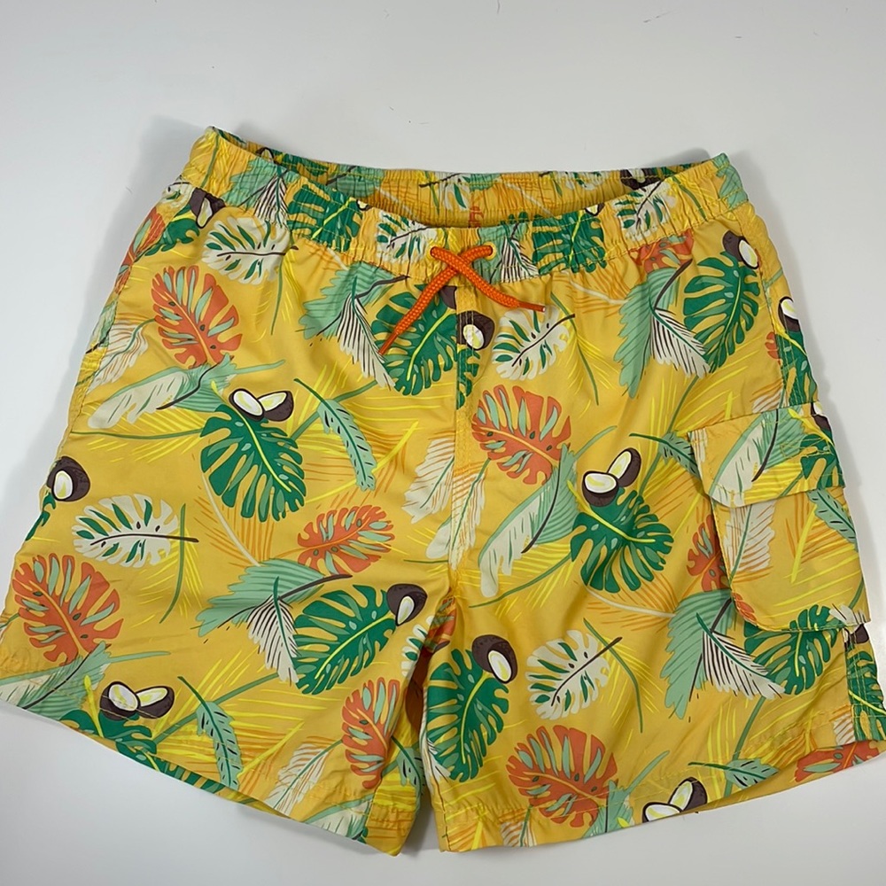 ZARA Boys Tropical print Swim Shorts, Size 9-10